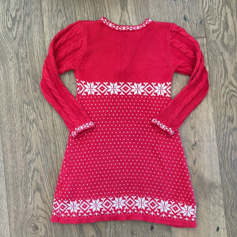 NWOT-Hanna Andersson Girl’s Nordic Sweater Dress - Picture 6 of 6